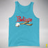 Believe Bear Pride Jingle Bell Premium Tank Top - Aqua Triblend